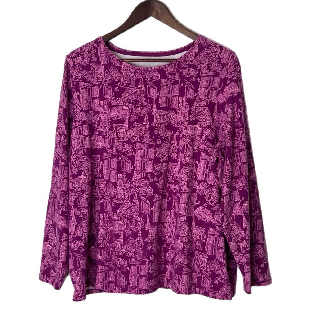 Talbots All About Town Crewneck Long Sleeve T-Shirt - Picture 2 of 6